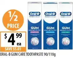 Supabarn Oral-b gum care toothpaste offer