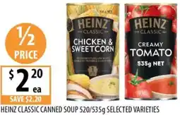 Supabarn Heinz classic canned soup offer