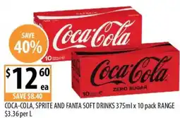 Supabarn Coca-cola, sprite and fanta soft drinks offer