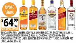 Supabarn Bundaberg rum underproof offer