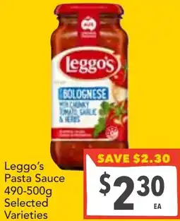 Supa Valu Leggo's Pasta Sauce offer