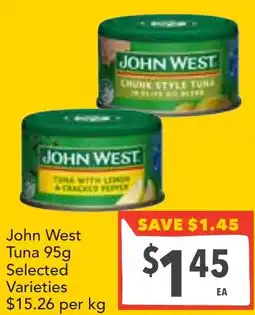 Supa Valu John West Tuna offer