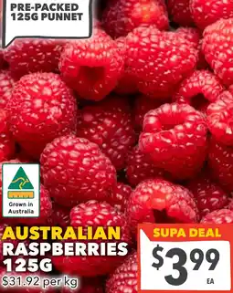 Supa Valu Australian raspberries offer