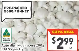 Supa Valu Australian Mushrooms offer