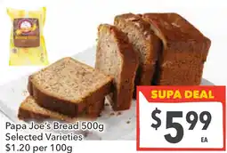 Supa Valu Papa Joe's Bread offer
