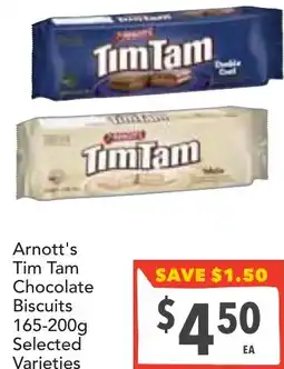 Supa Valu Arnott's Tim Tam Chocolate Biscuits offer