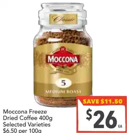 Supa Valu Moccona Freeze Dried Coffee offer