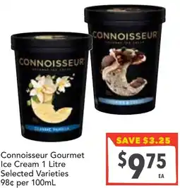 Supa Valu Connoisseur Gourmet Ice Cream offer