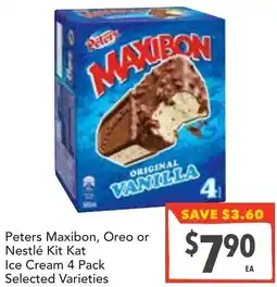 Supa Valu Peters Maxibon, Oreo or Nestlé Kit Kat Ice Cream offer