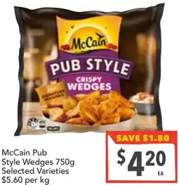 Supa Valu McCain Pub Style Wedges offer