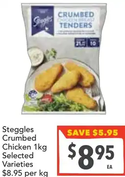 Supa Valu Steggles Crumbed Chicken offer