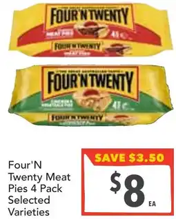 Supa Valu Four'N Twenty Meat Pies offer