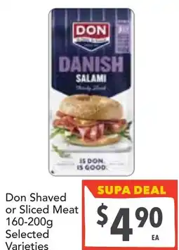 Supa Valu Don Shaved or Sliced Meat offer