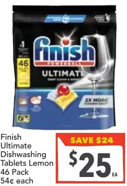 Supa Valu Finish Ultimate Dishwashing Tablets Lemon offer