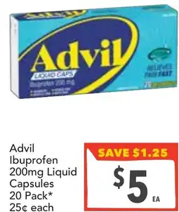 Supa Valu Advil Ibuprofen Liquid Capsules offer