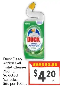 Supa Valu Duck Deep Action Gel Toilet Cleaner offer