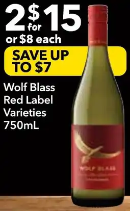 Supa Valu Wolf Blass Red Label offer