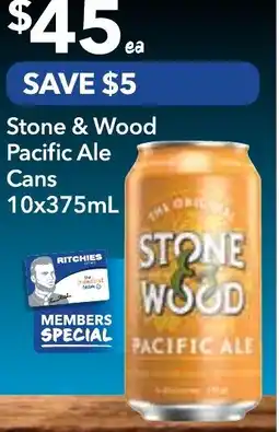 Supa Valu Stone & Wood Pacific Ale Cans offer