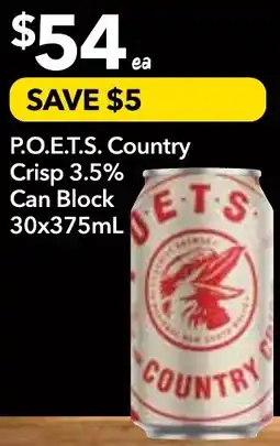 Supa Valu P.o.e.t.s. country crisp 3.5% offer