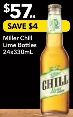 Supa Valu Miller Chill Lime Bottles offer