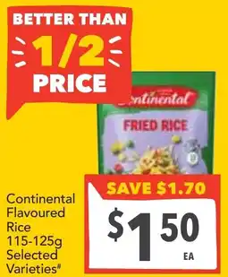 Supa Valu Continental Flavoured Rice offer