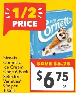 Supa Valu Streets Cornetto Ice Cream Cone offer
