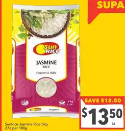 Supa Valu SunRice Jasmine Rice offer