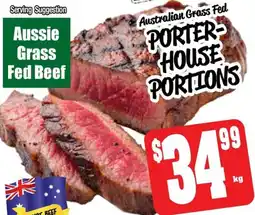 Farmer Jack's Porter house portions offer