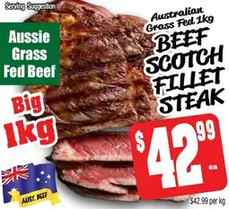 Farmer Jack's Beef scotch fillet steak offer