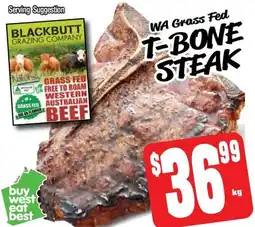 Farmer Jack's t-bone steak offer
