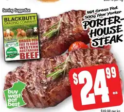 Farmer Jack's porter- house steak offer