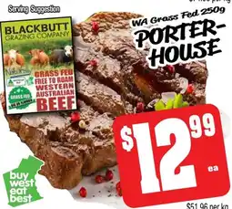 Farmer Jack's porter- house offer