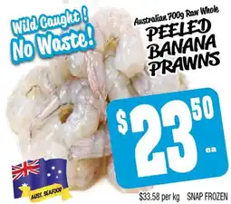 Farmer Jack's Peeled banana prawns offer