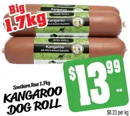 Farmer Jack's kangaroo dog roll offer