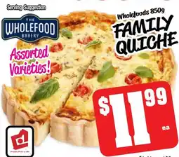 Farmer Jack's Family quiche offer