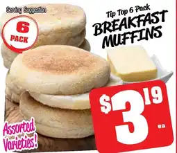 Farmer Jack's Breakfast muffins offer