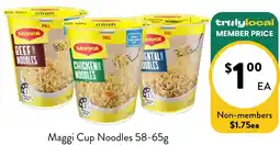 Farmer Jack's Maggi Cup Noodles offer