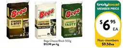 Farmer Jack's Bega Cheese Block offer