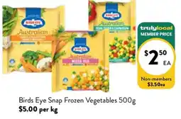 Farmer Jack's Birds Eye Snap Frozen Vegetables offer