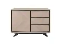 LivingStyles Jersore Wooden 1 Door 3 Drawer Sideboard, 110cm offer