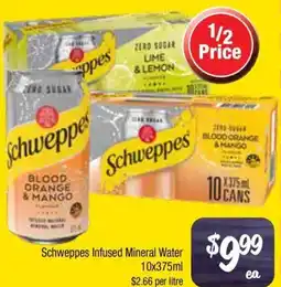 Farmer Jack's Schweppes Infused Mineral Water offer