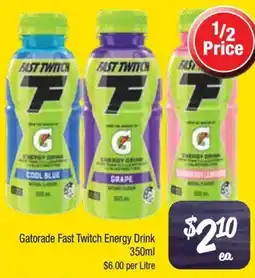 Farmer Jack's Gatorade Fast Twitch Energy Drink offer