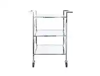LivingStyles Lanzerac Glass & Metal Drinks Trolley offer