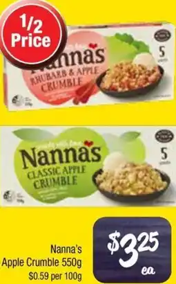 Farmer Jack's Nanna's Apple Crumble offer