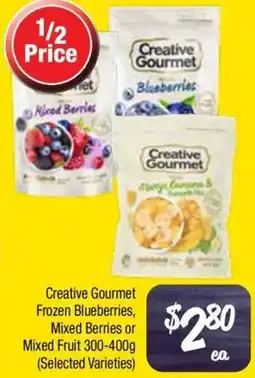 Farmer Jack's Creative Gourmet Frozen Blueberries, Mixed Berries or Mixed Fruit offer