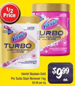 Farmer Jack's Vanish Napisan Gold Pro Turbo Stain Remover offer