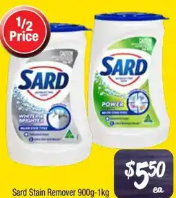 Farmer Jack's Sard Stain Remover offer