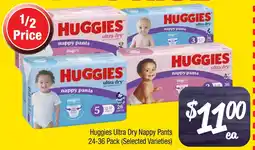 Farmer Jack's Huggies Ultra Dry Nappy Pants offer