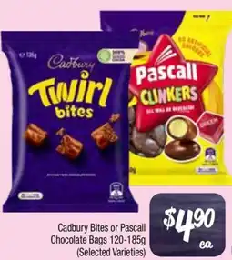 Farmer Jack's Cadbury Bites or Pascall Chocolate Bags offer