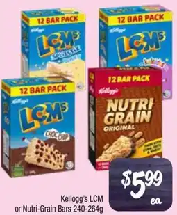 Farmer Jack's Kellogg's lcm or Nutri-Grain Bars offer